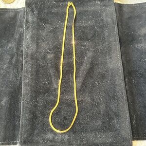 14kt gold 16” herringbone necklace